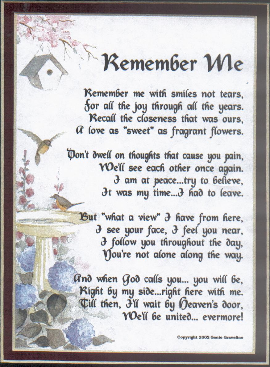 Parents Death Poems