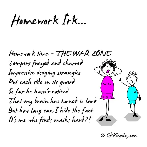 the homework rhyme