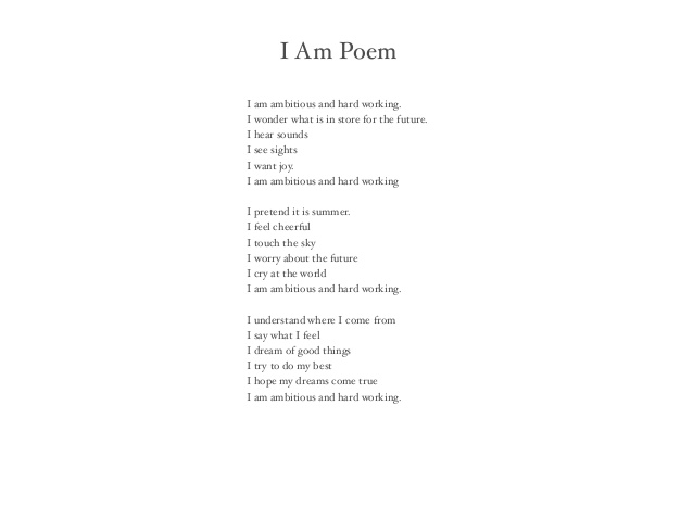 i am poem examples