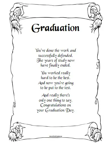 graduation poems