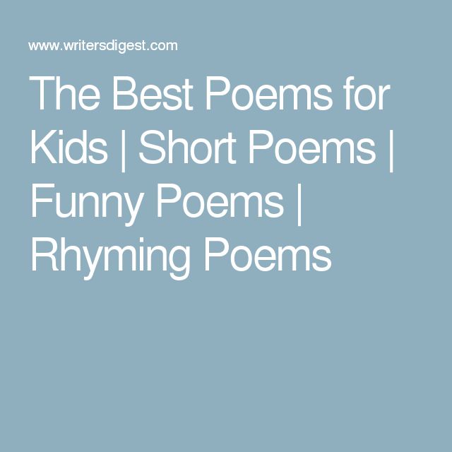Short rhyming Poems
