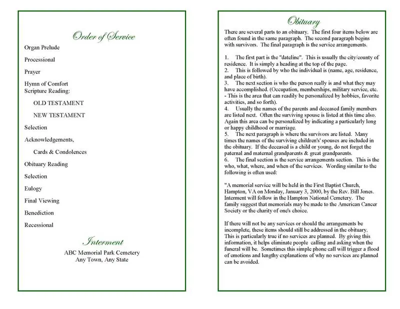 Funeral acknowledgement poems