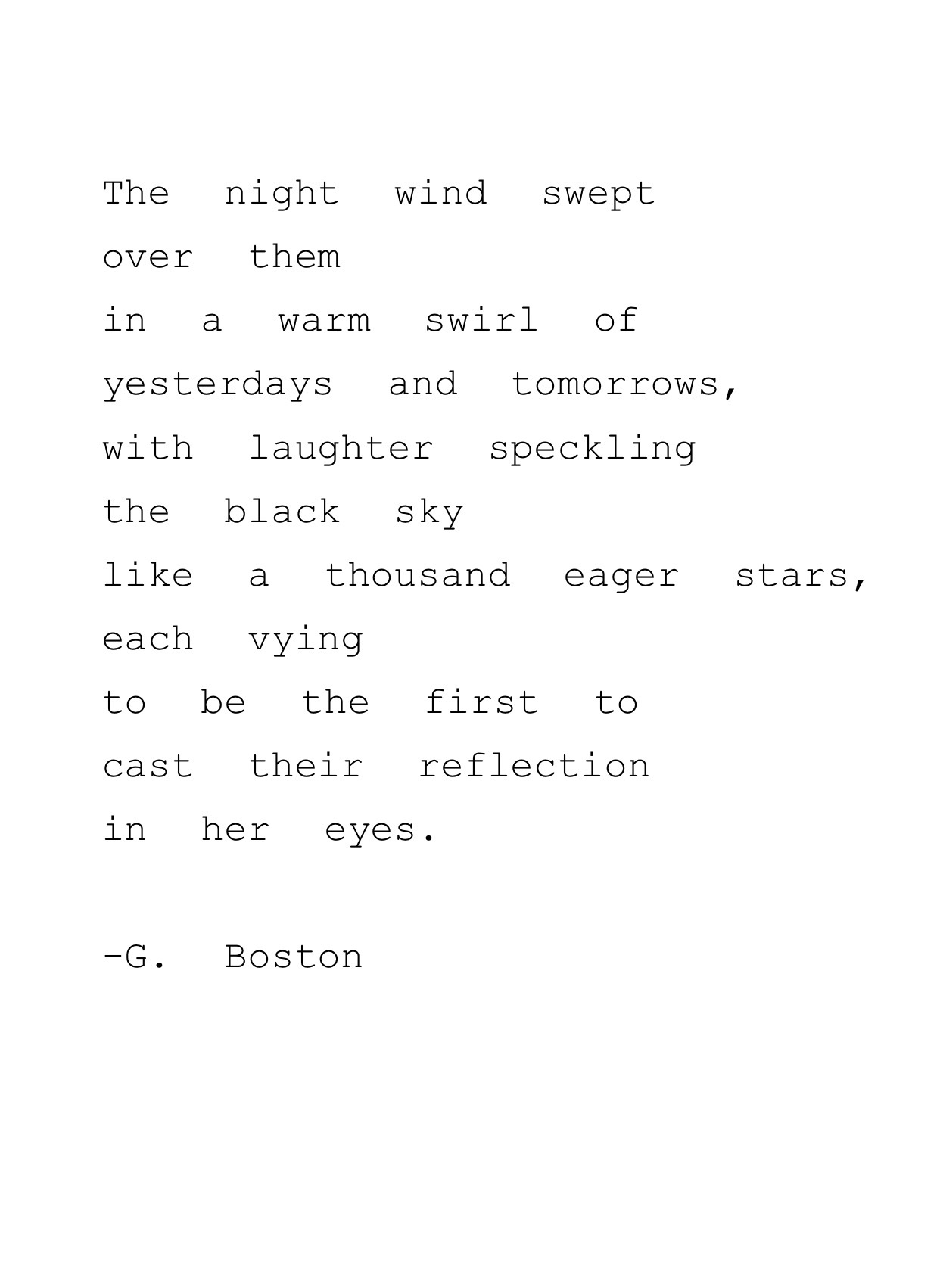 Reflections Poems