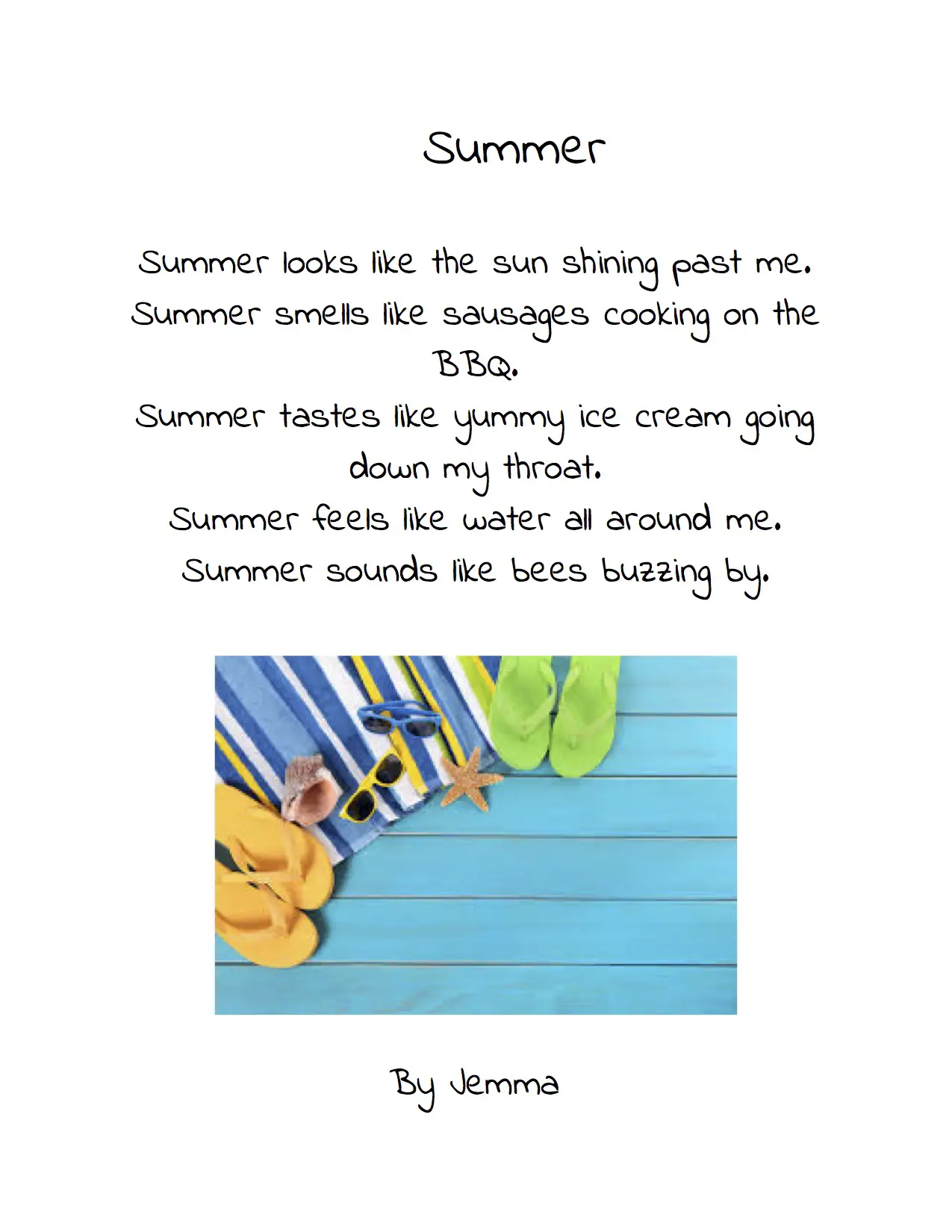 Short Summer Poems 6