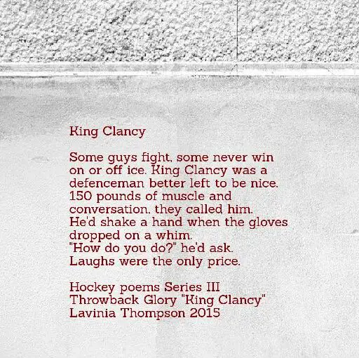 Hockey Poems