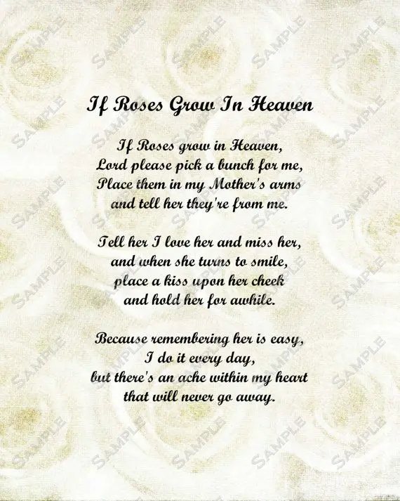 Mother memorial Poems