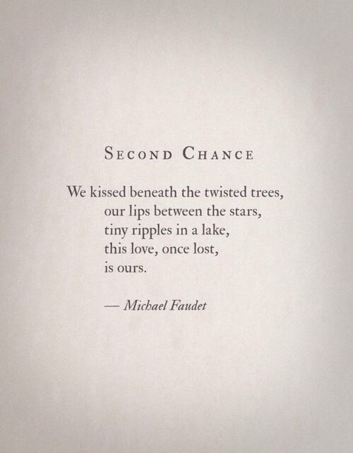 Second chance Poems Second chance Poems