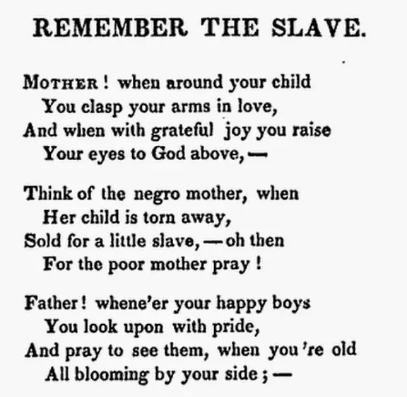 Slavery Poems