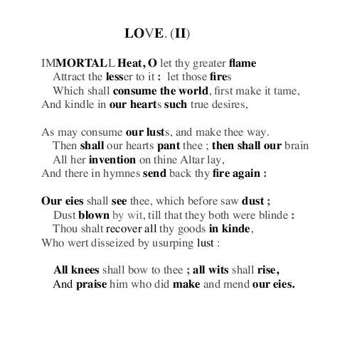 george herbert most famous poem george herbert most famous poem
