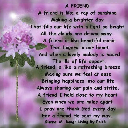 Family and friends Poems