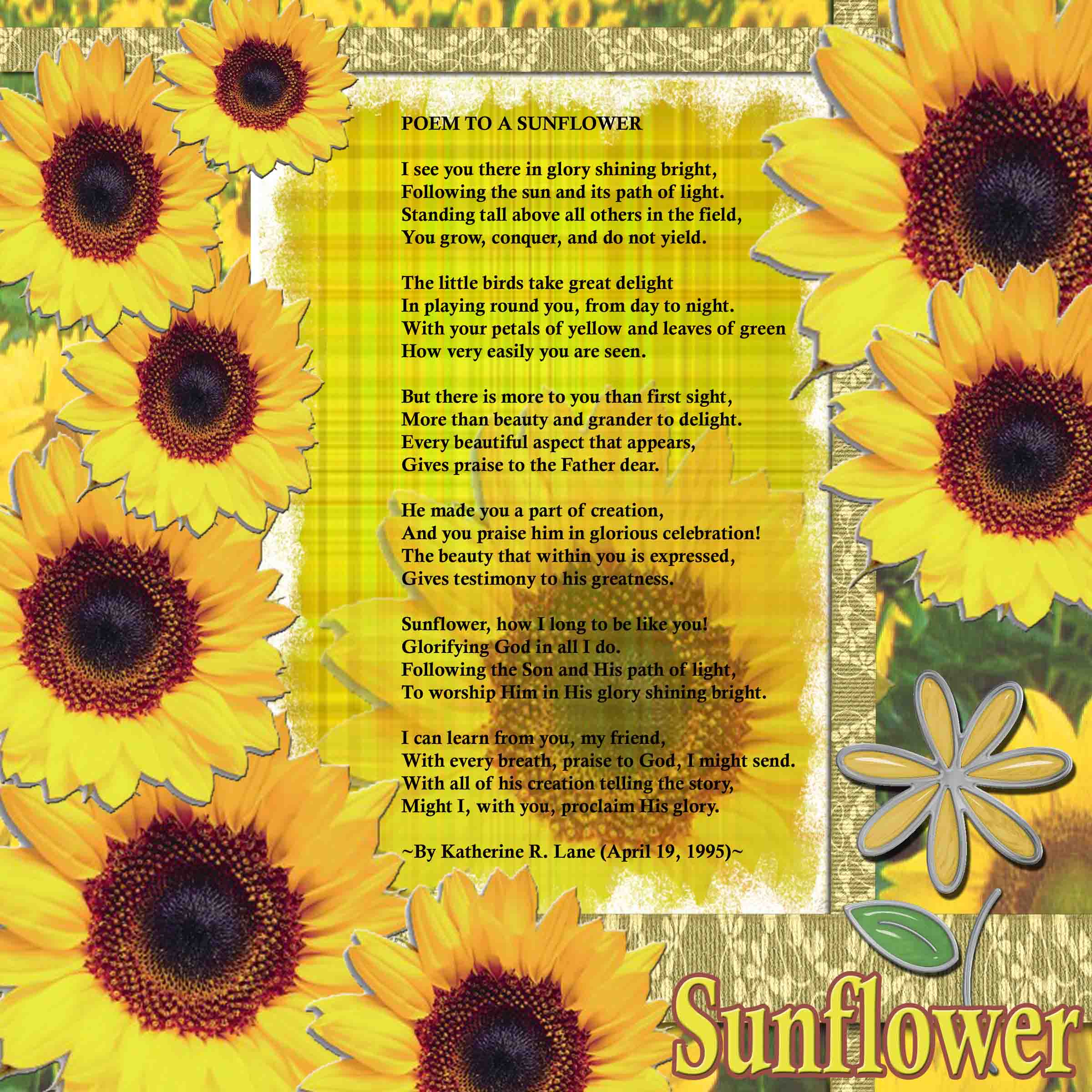 Sunflower Poems