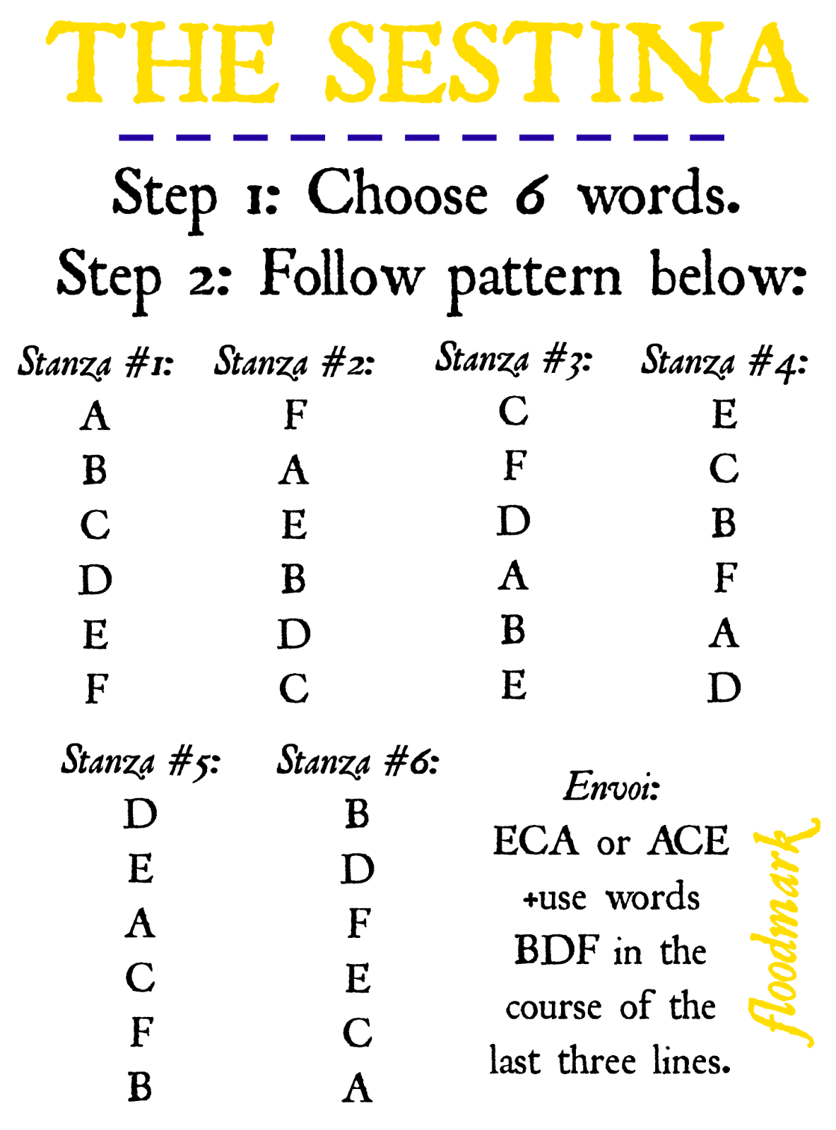 Sestina meter picture