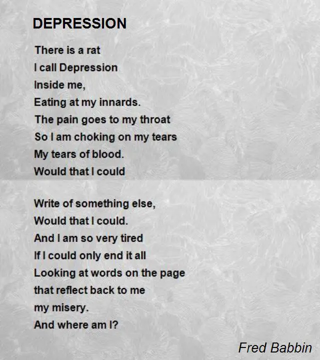 Sadness Poems