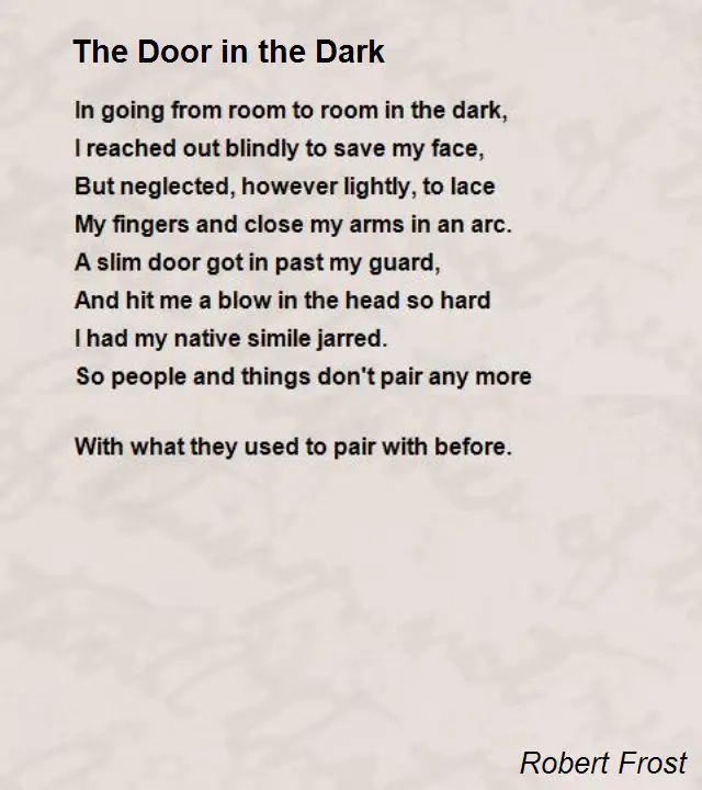 In A Dark Dark Wood Poem Short dark Poems