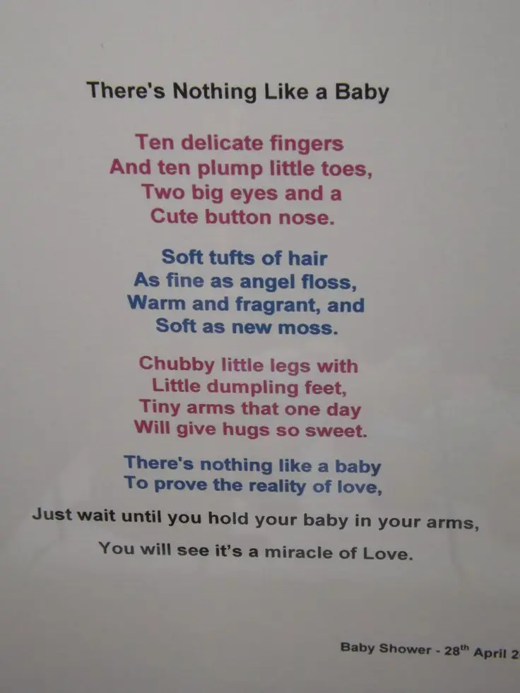 gender reveal poem baby