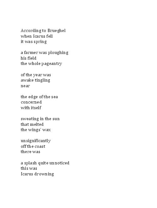 icarus poem icarus poem