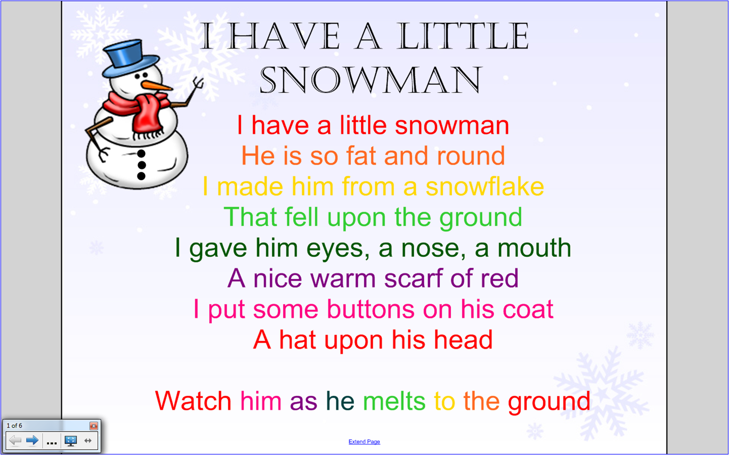 Snowman Poems