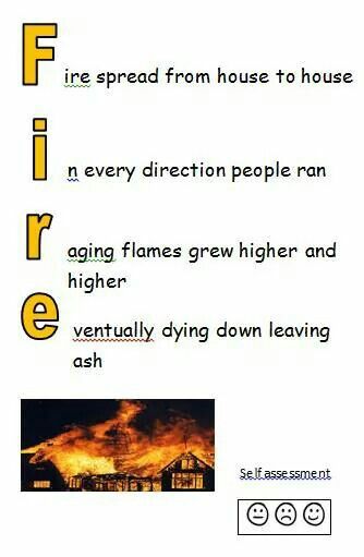 Fire safety Poems