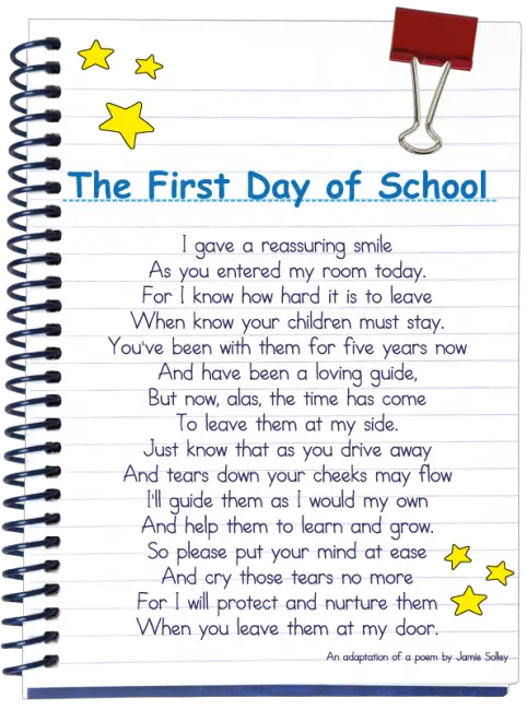 First day текст. Текст my first Day at School. Poems for Kids in English about School. Текст my School Day. My first Day at School сочинение.