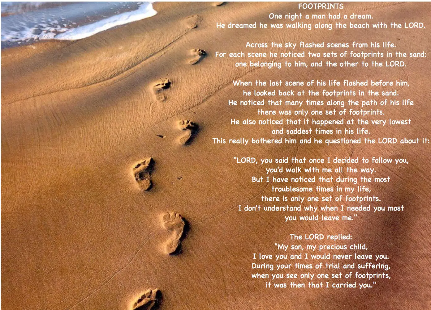 Footsteps Poems
