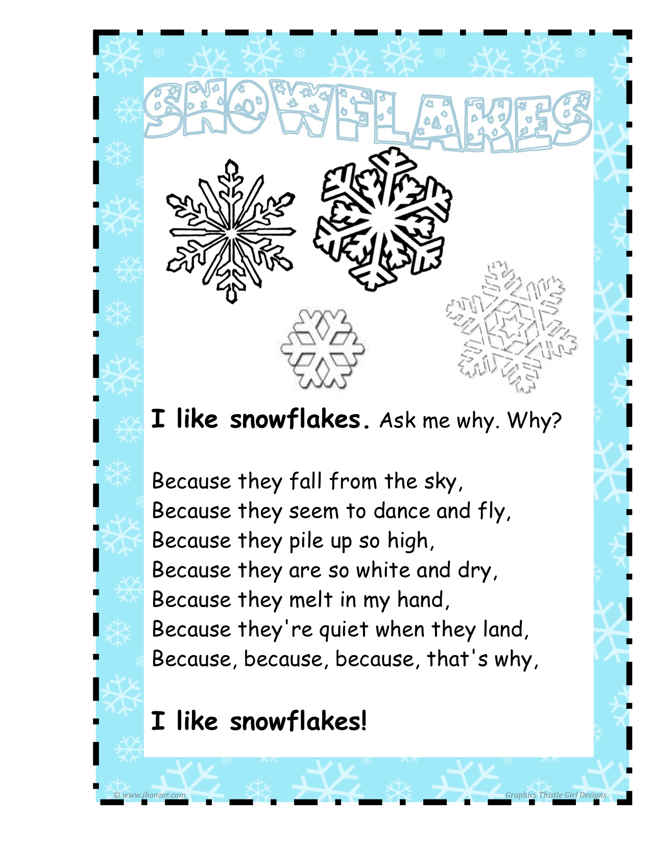 Snowflakes Poems