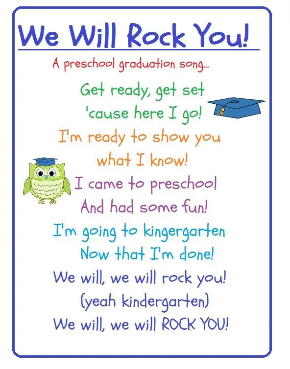 kindergarten graduation poems