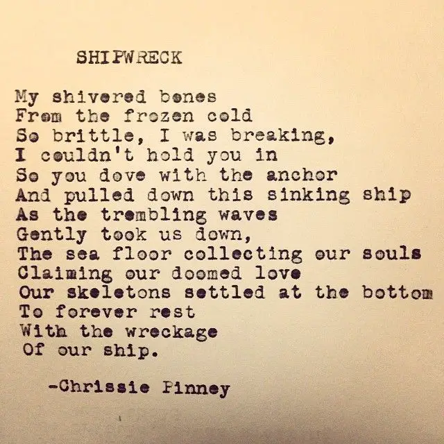 poetry essay the shipwreck