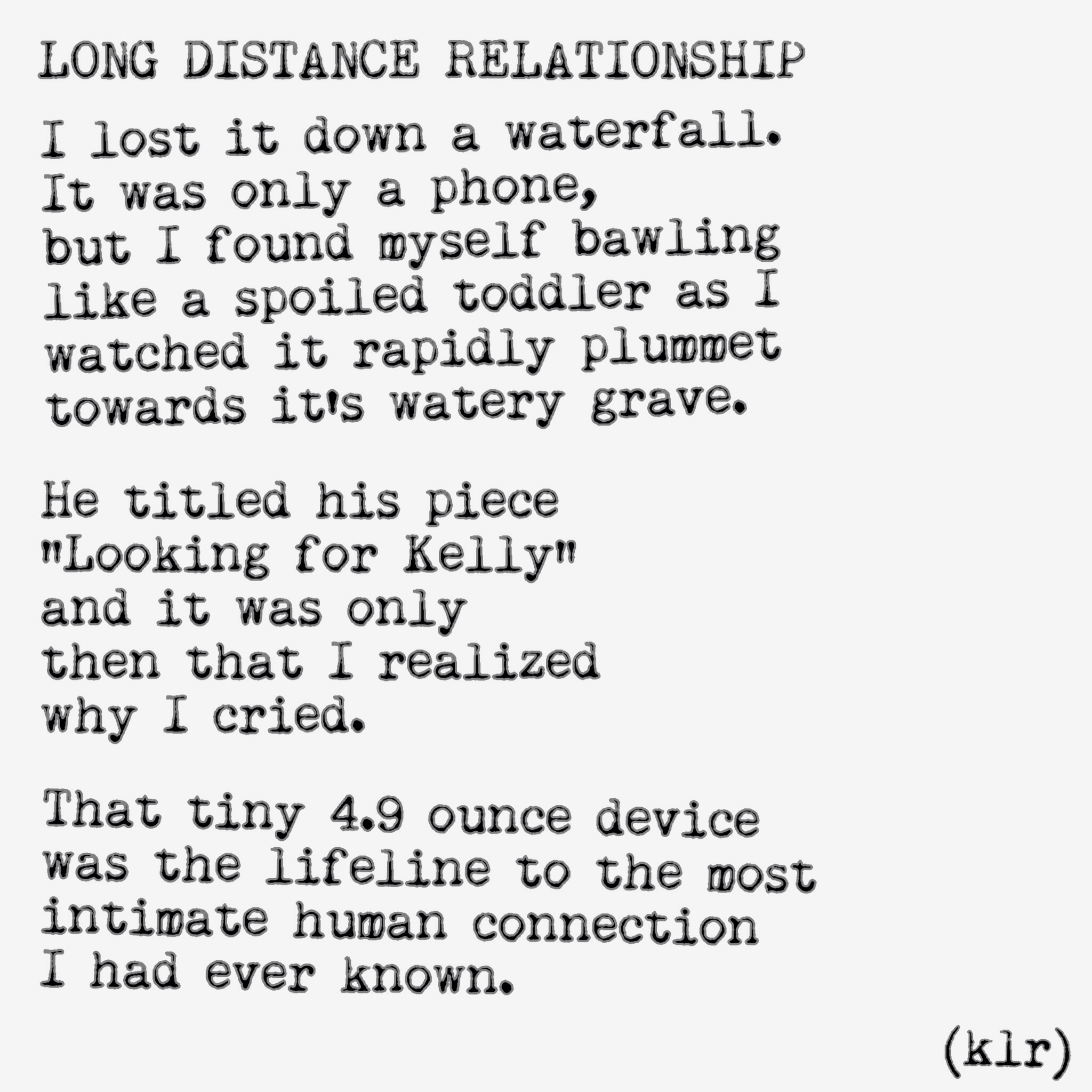 Poems about long distance relationship quotes