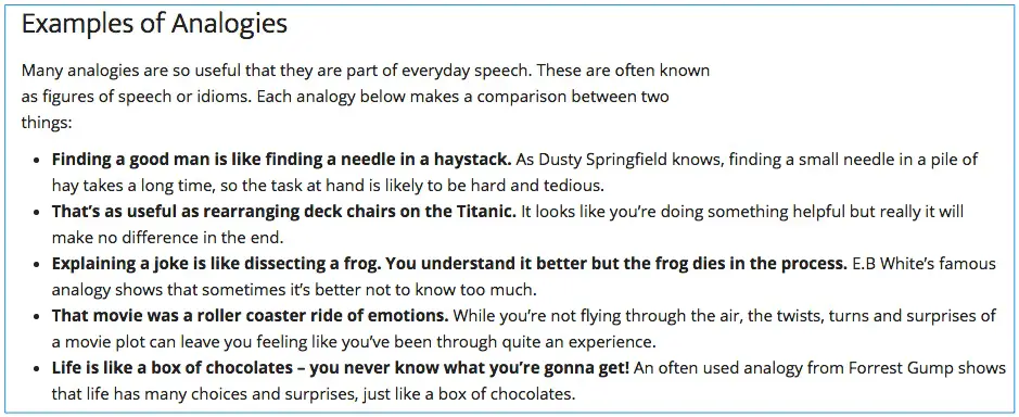 Analogy Essay Samples With Topics Ideas analogy essay sample