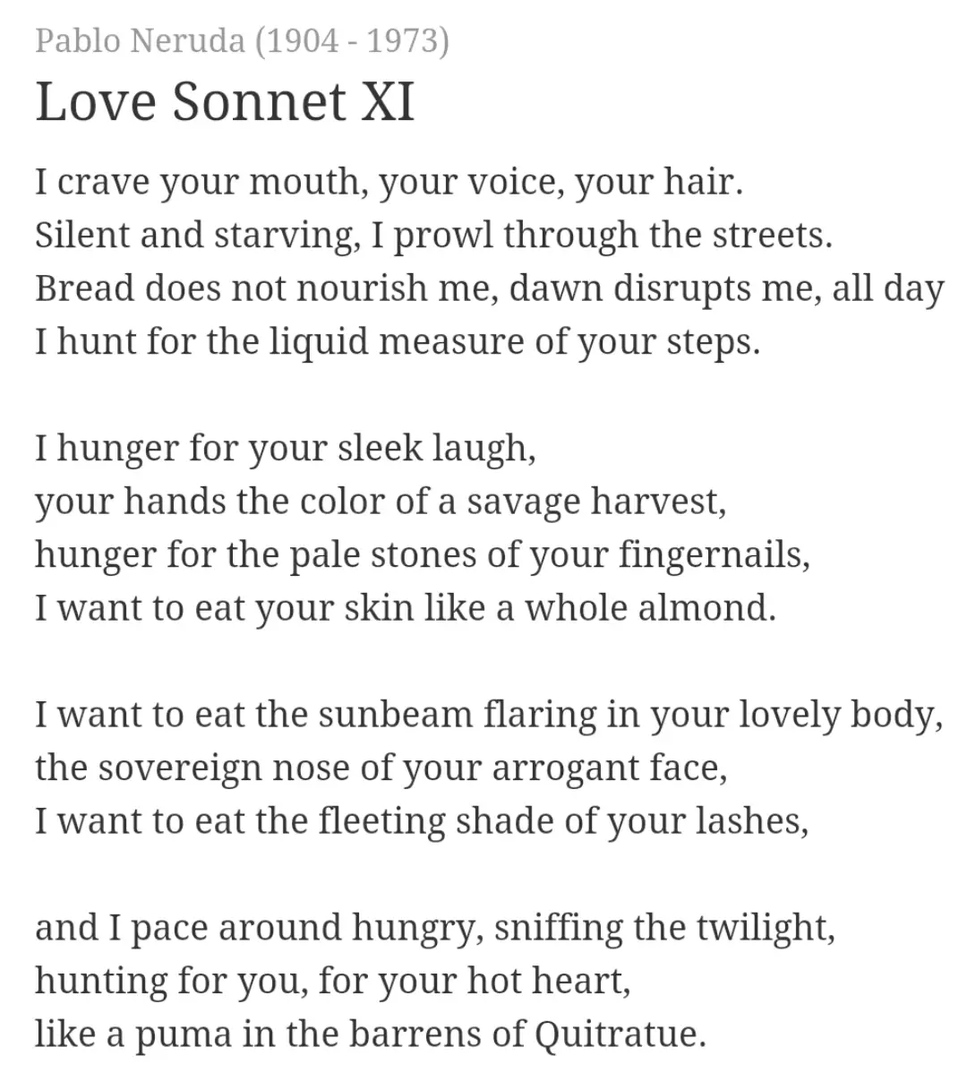 Neruda Love Poems
