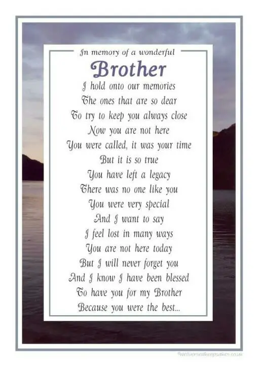 Brother Death Poems