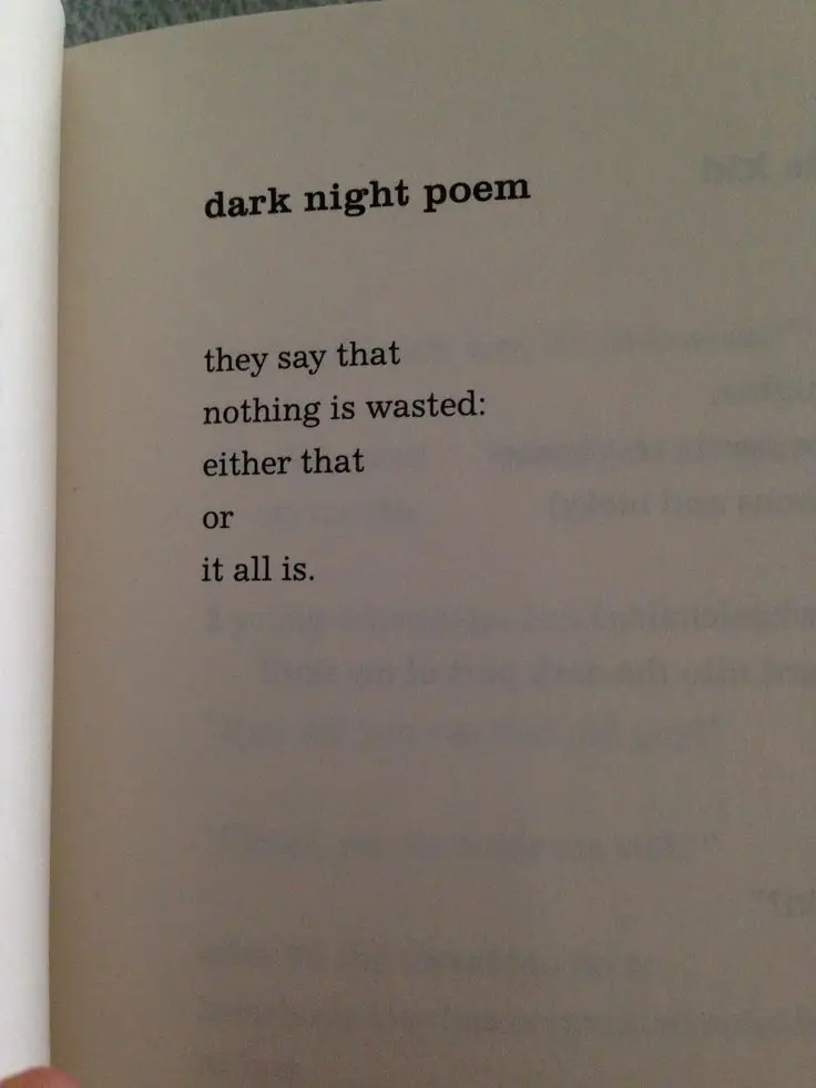 Short dark Poems