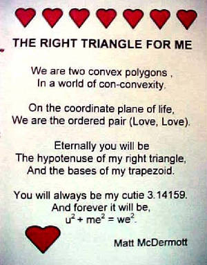 How to write a valentine with geometry terms image