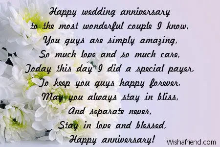 Parents Anniversary Poems