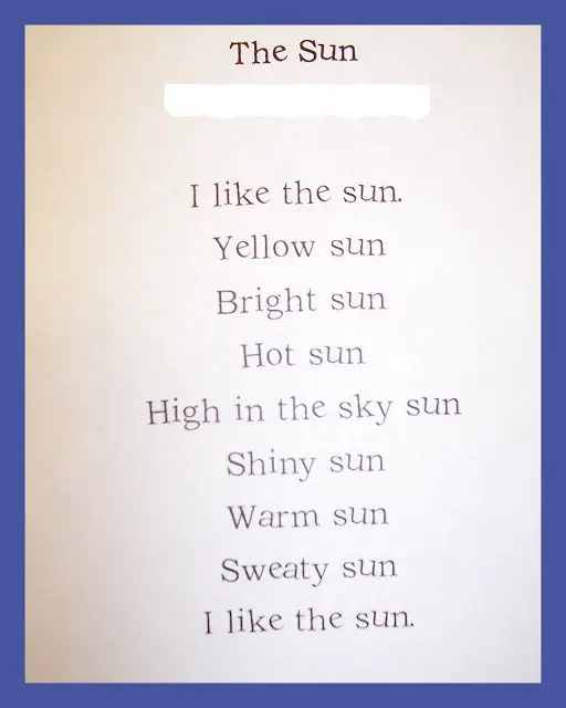 List poems