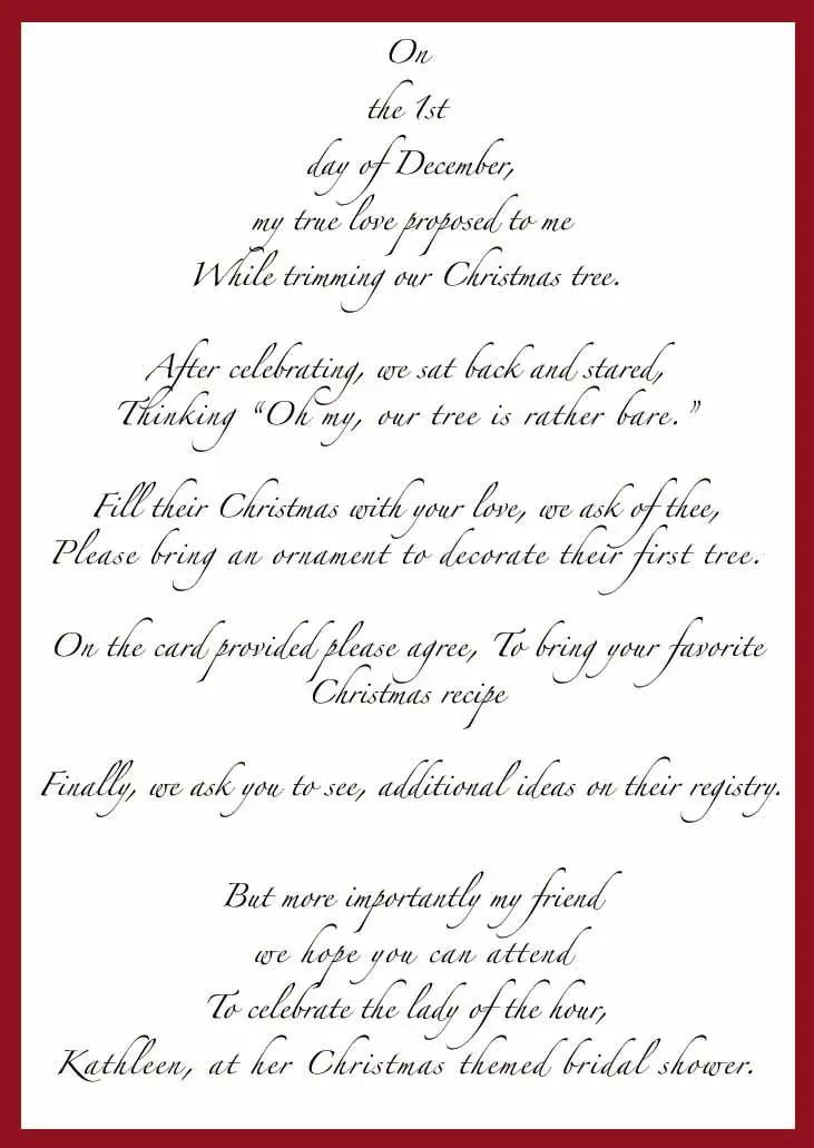 Wedding Shower Poems