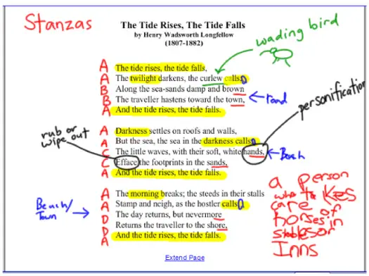 Example Of Annotated Poem