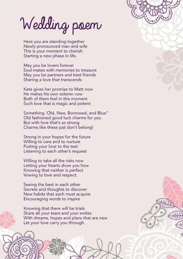 Wedding Poems