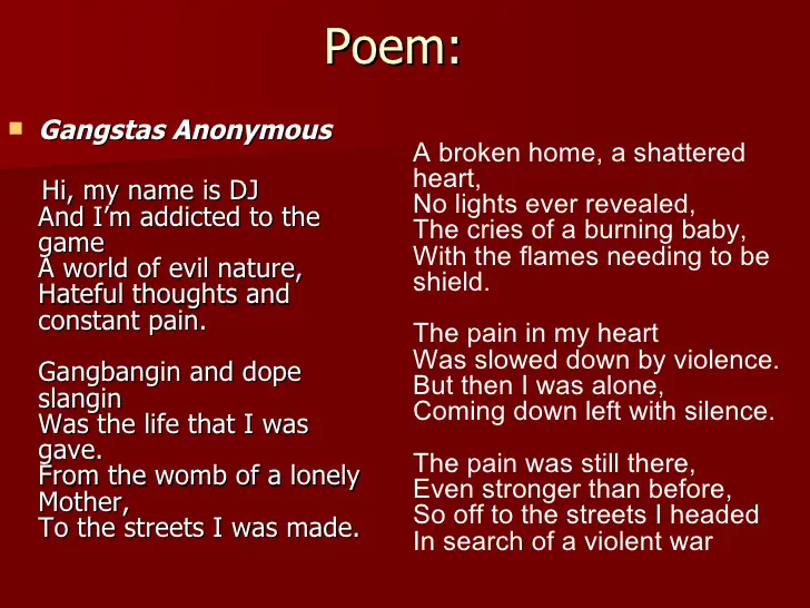 Gang Poems