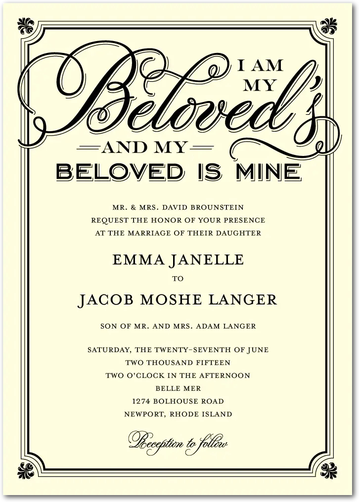 Jewish Wedding Poems
