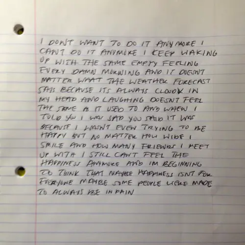 Write a sad poem in your journal and move on 08 image