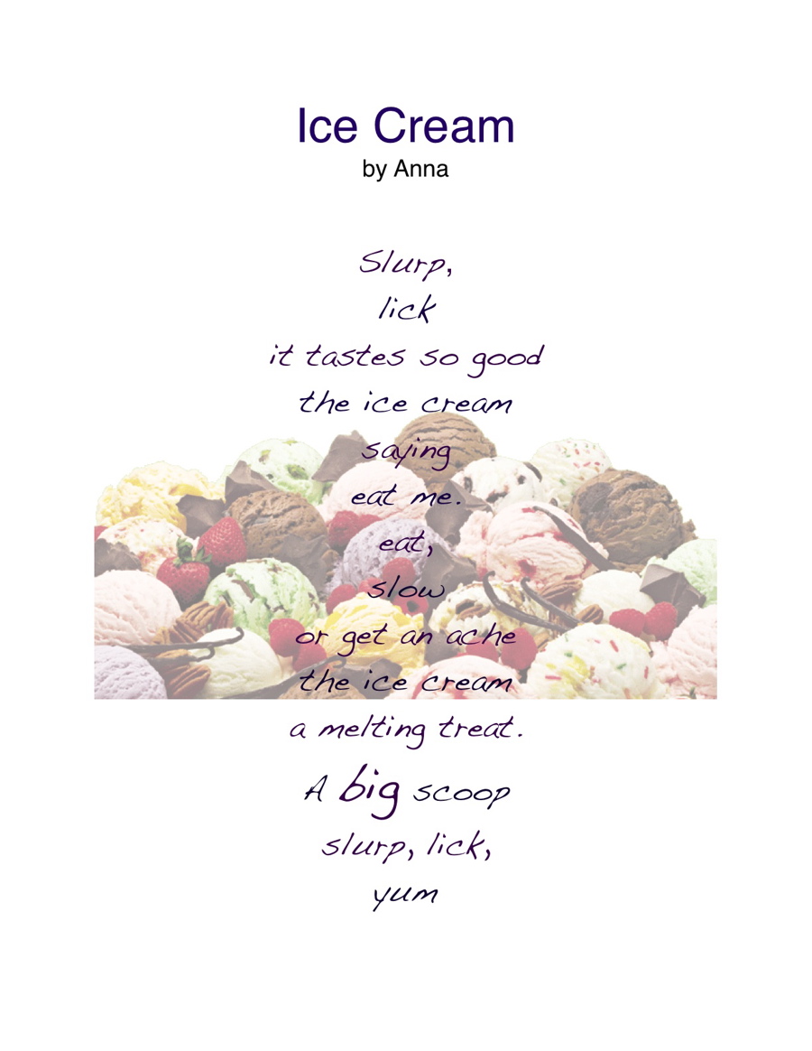 Ice Cream Poem Kids Poems Kindergarten Poems Poems vrogue.co