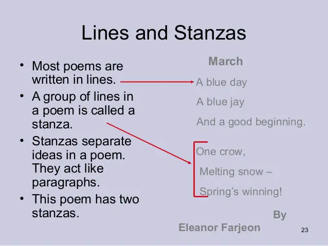 example of stanza