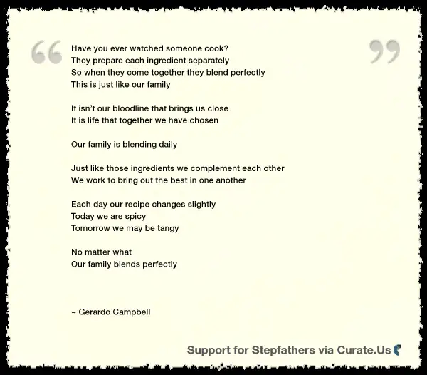 Blended family Poems