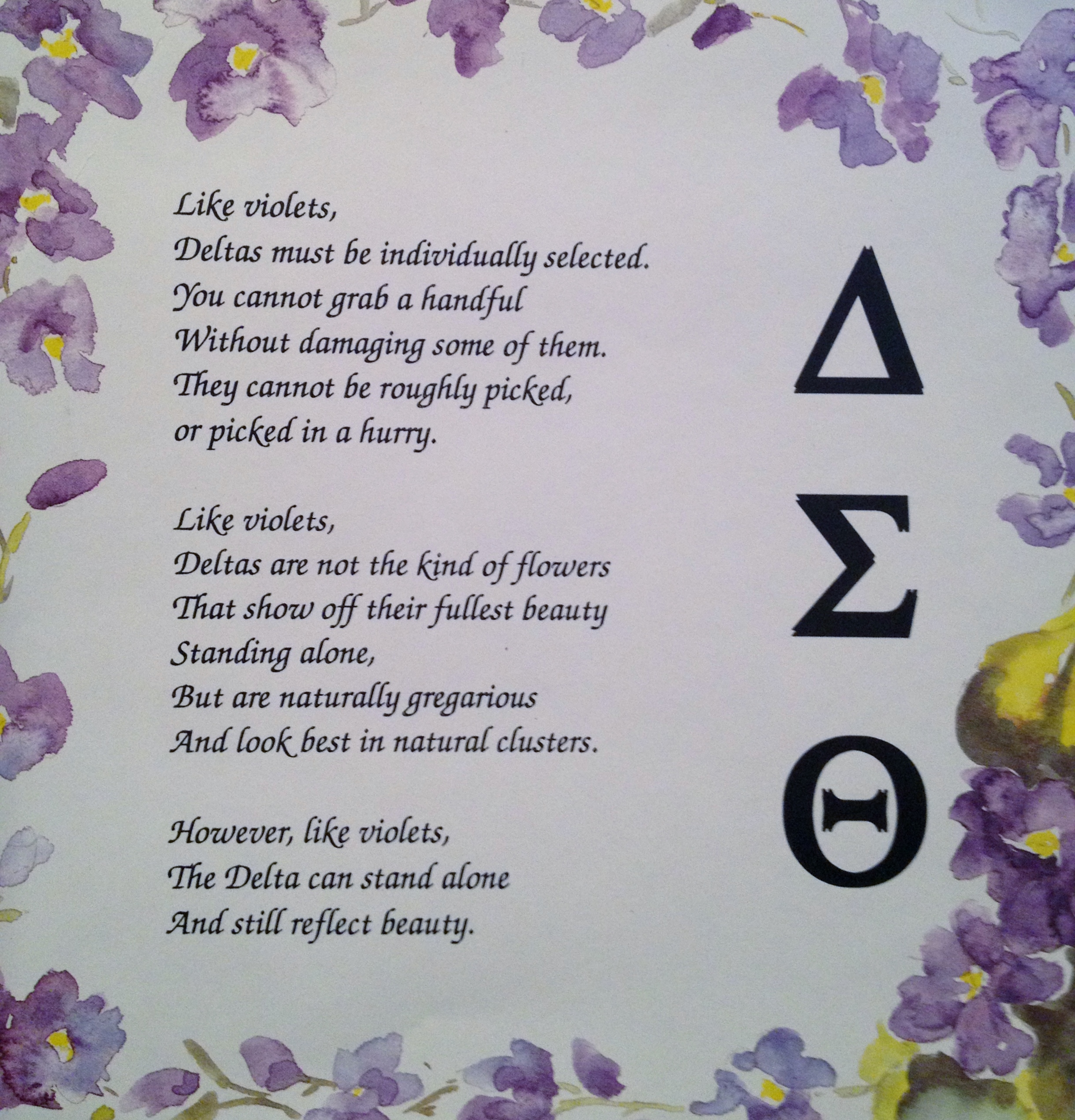 Delta sigma theta Poems