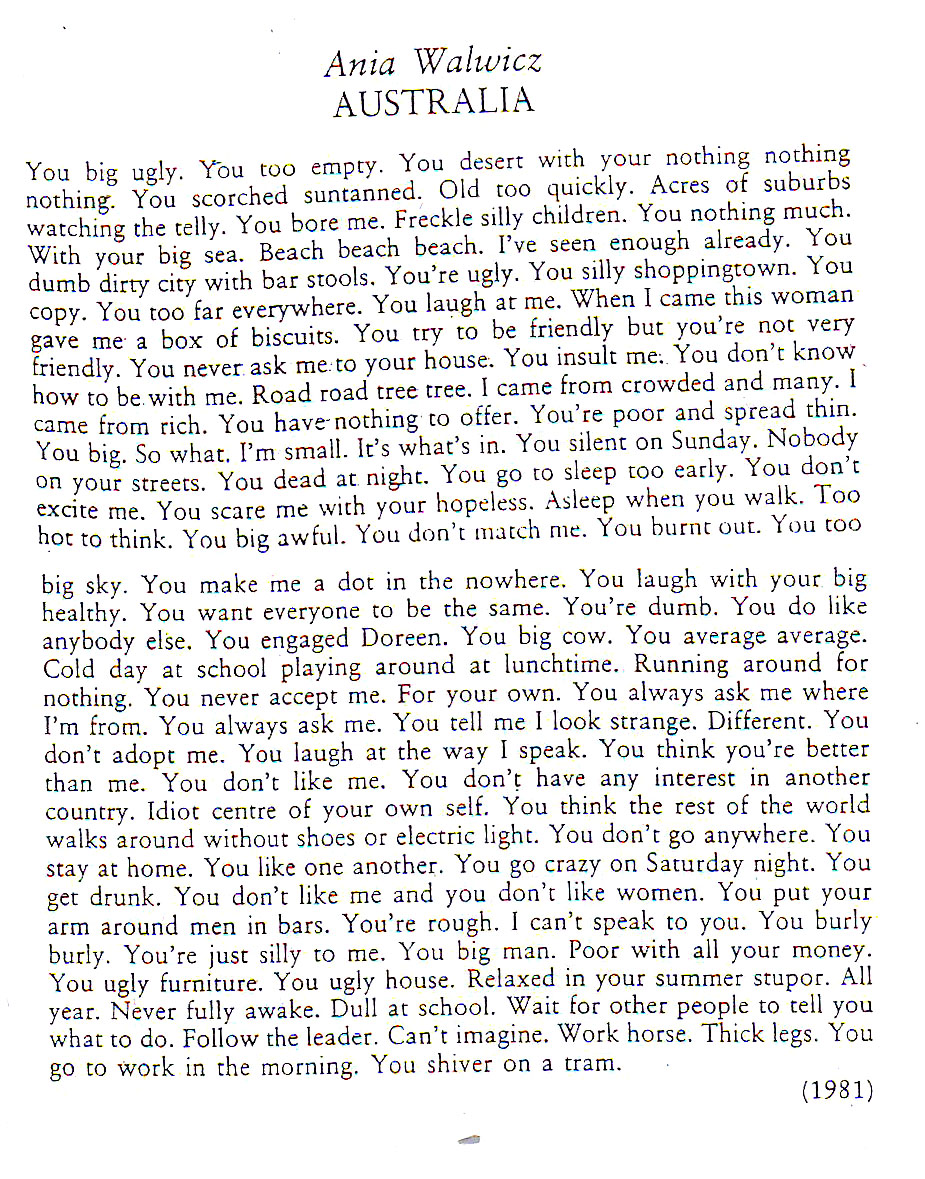 Australian Poems