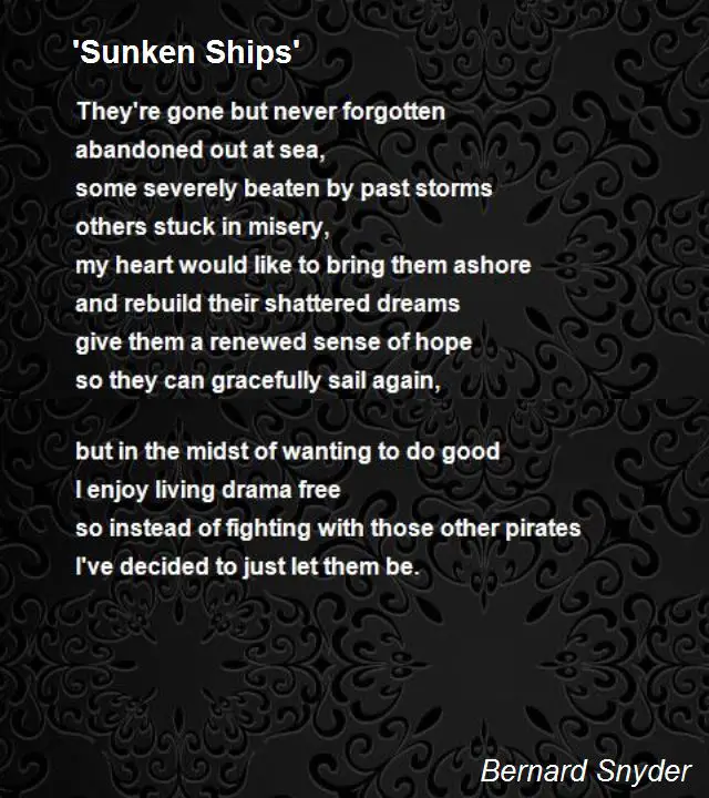poetry essay the shipwreck
