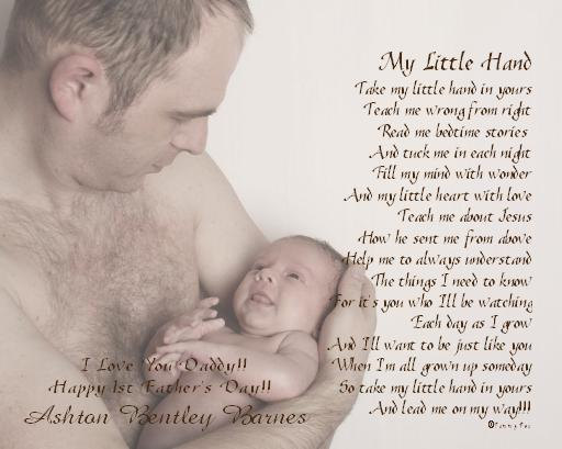 First fathers day poems from sales baby boy