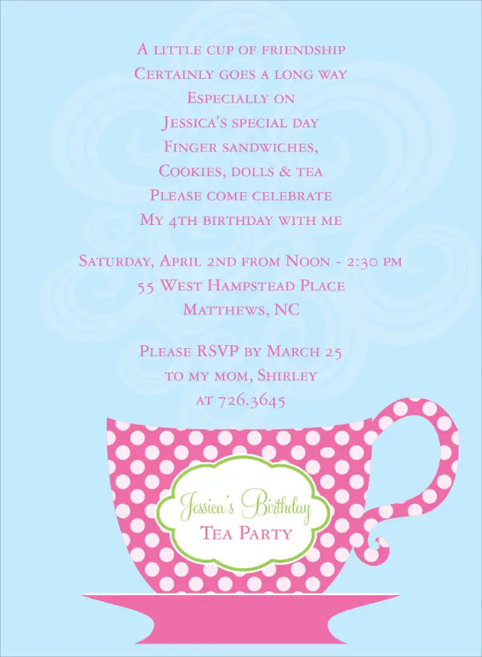 Birthday Party Invitation Poem 5