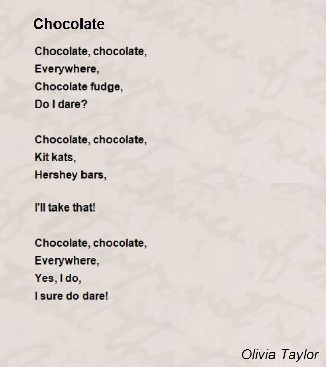 Chocolate Poems